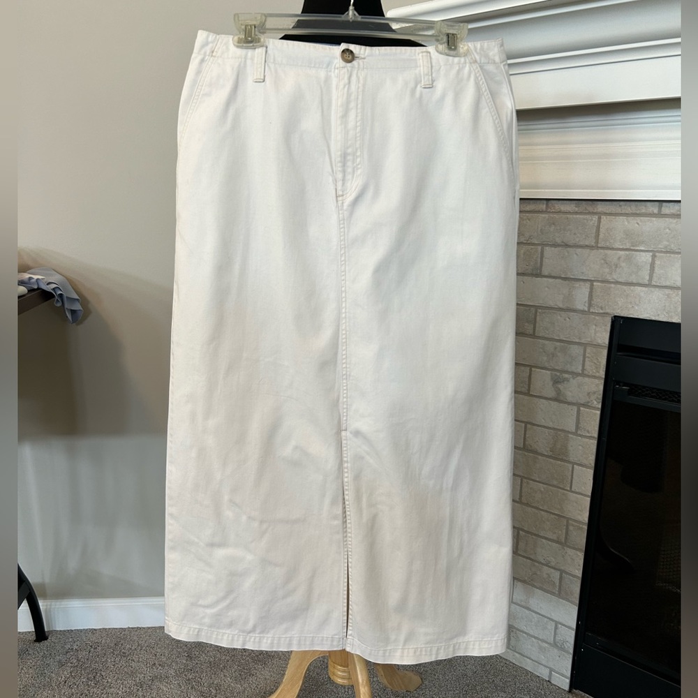Long Khaki Skirt